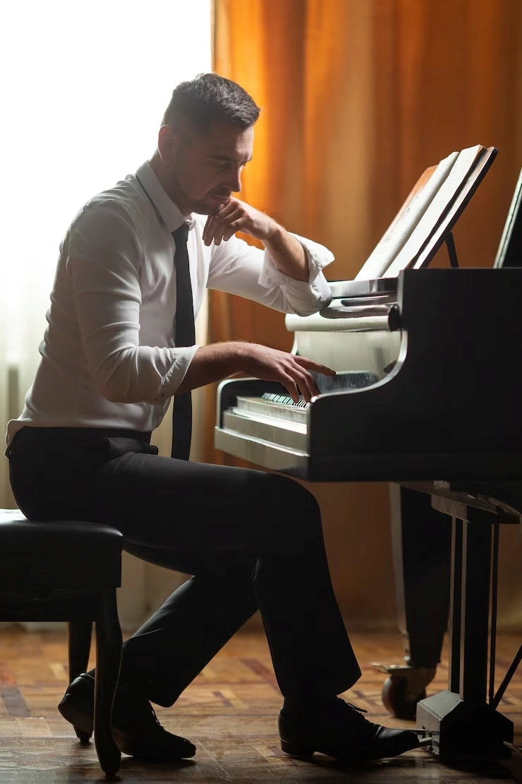 Aula de piano para terceira idade